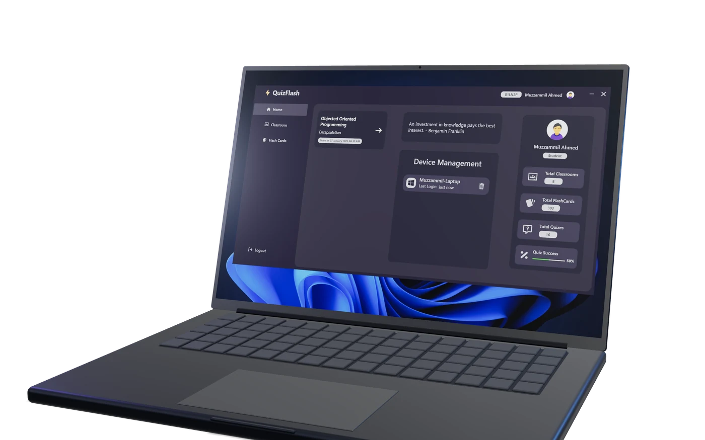 QuizFlashAI desktop app